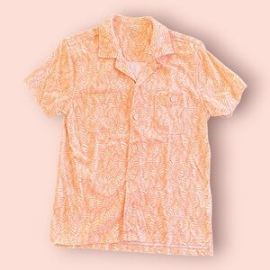 J. Crew Men's Tropical Coral Button Down Shirt